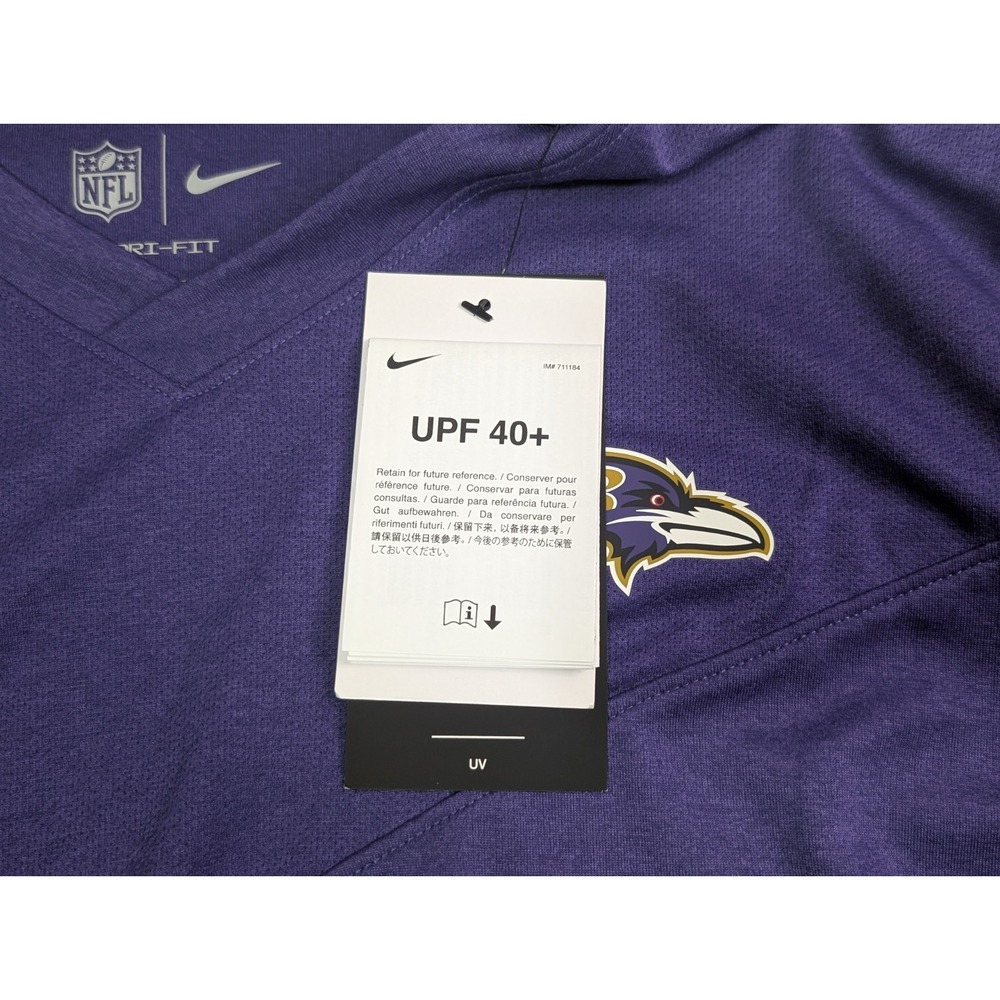 Baltimore Ravens Nike NFL On Field Dri-Fit Long Sleeve Shirt Men's L, NWT - Picture 10 of 12